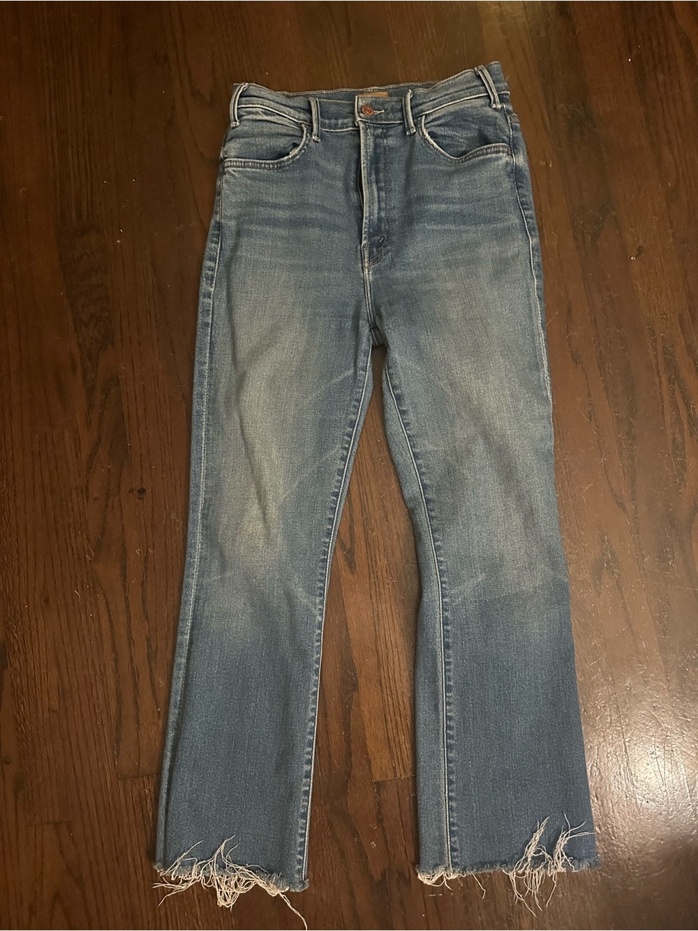 MOTHER The Hustler Ankle Fray jeans